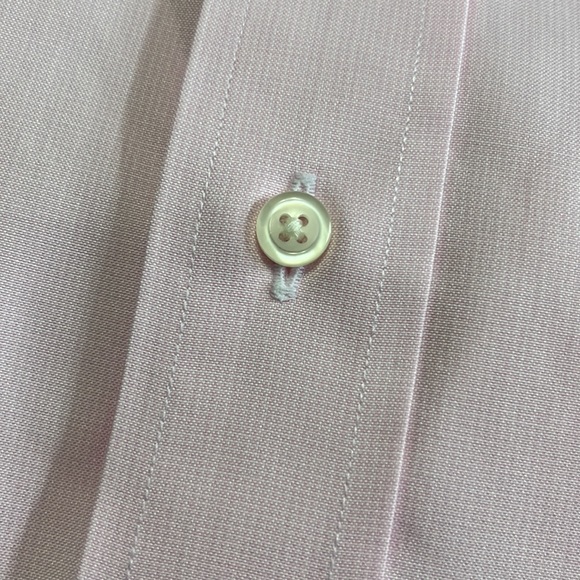 (403)NWOT Mens long sleeve dress shirt by Jos A Bank. Size 16-35. Light Pink - Picture 4 of 8